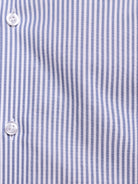 Camisa Algodão Azul Manga Comprida Classic Fit Mr. Blue