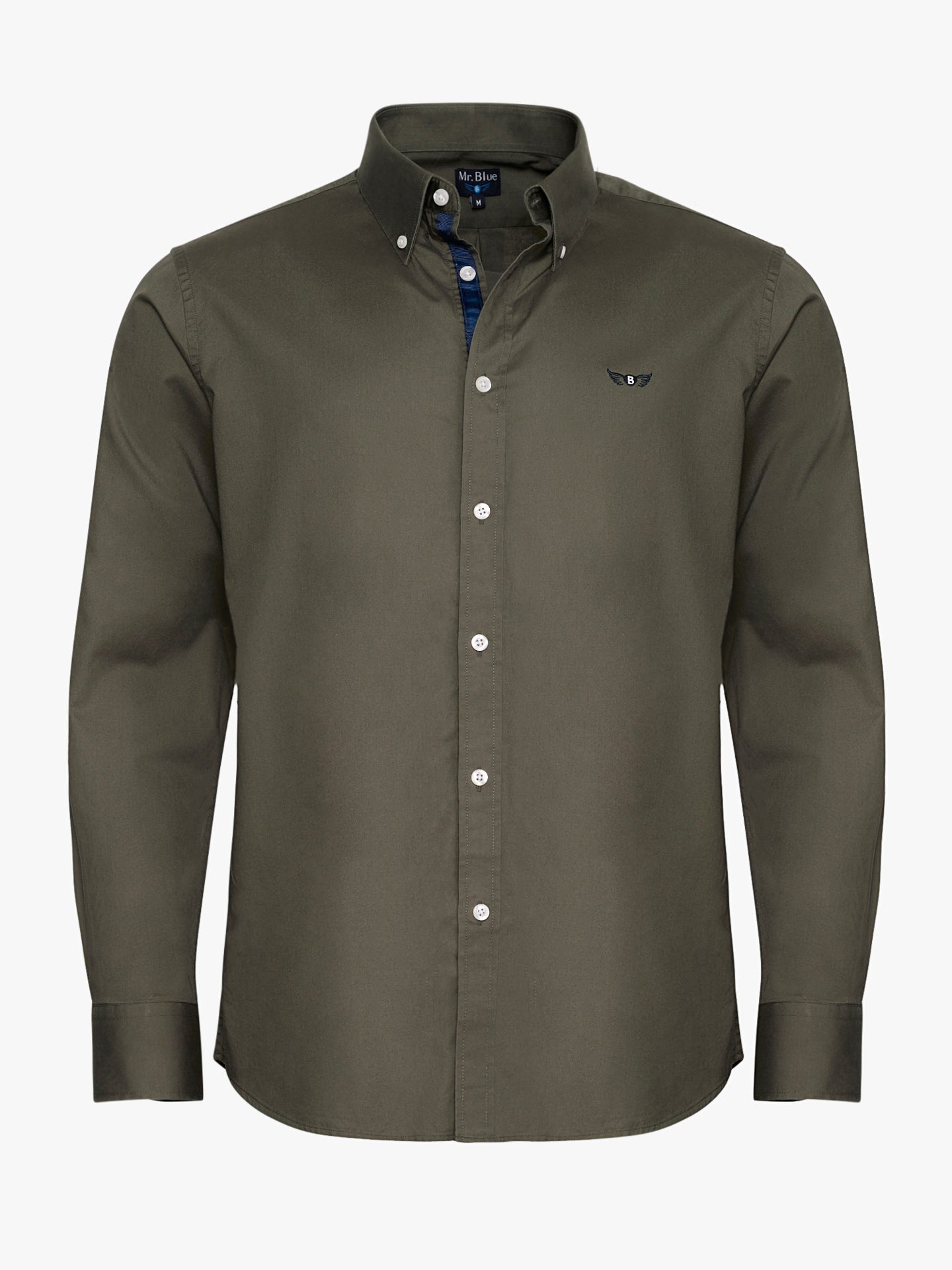 GREEN REGULAR FIT MR SHIRT. BLUE