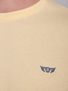 T-SHIRT ALGODÃO AMARELA MANGA CURTA REGULAR FIT MR. BLUE