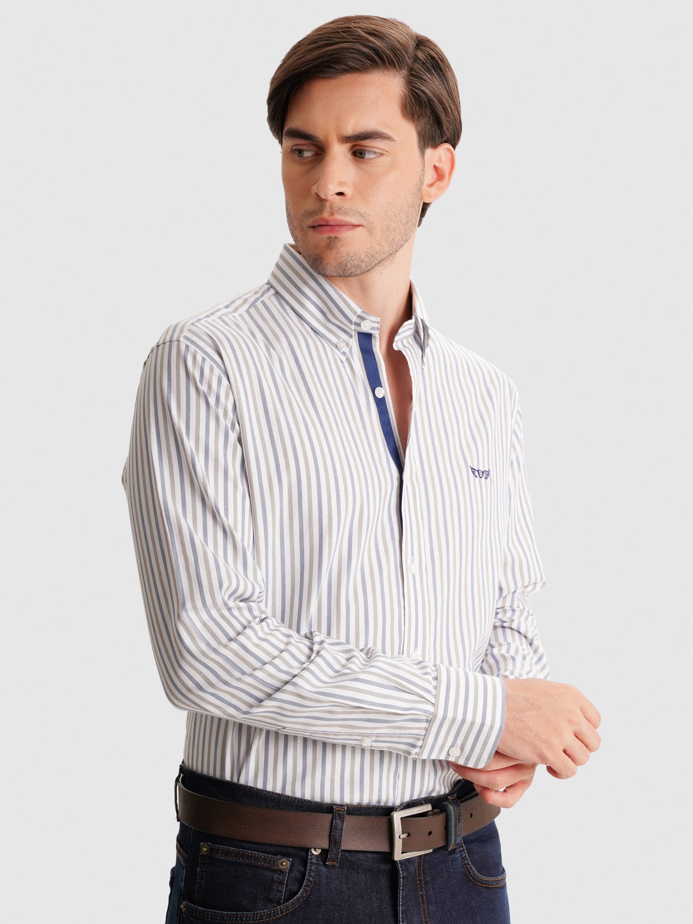 CAMISA AZUL REGULAR FIT MR. BLUE