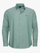 CAMISA ALGODÃO VERDE MANGA COMPRIDA REGULAR FIT MR. BLUE