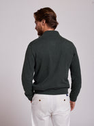 PULLOVER ALGODÃO VERDE MANGA COMPRIDA REGULAR FIT MR. BLUE