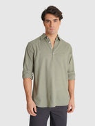 CAMISA VERDE MANGA COMPRIDA REGULAR FIT MR. BLUE