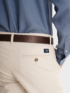 CALÇAS BEGES REGULAR FIT MR. BLUE