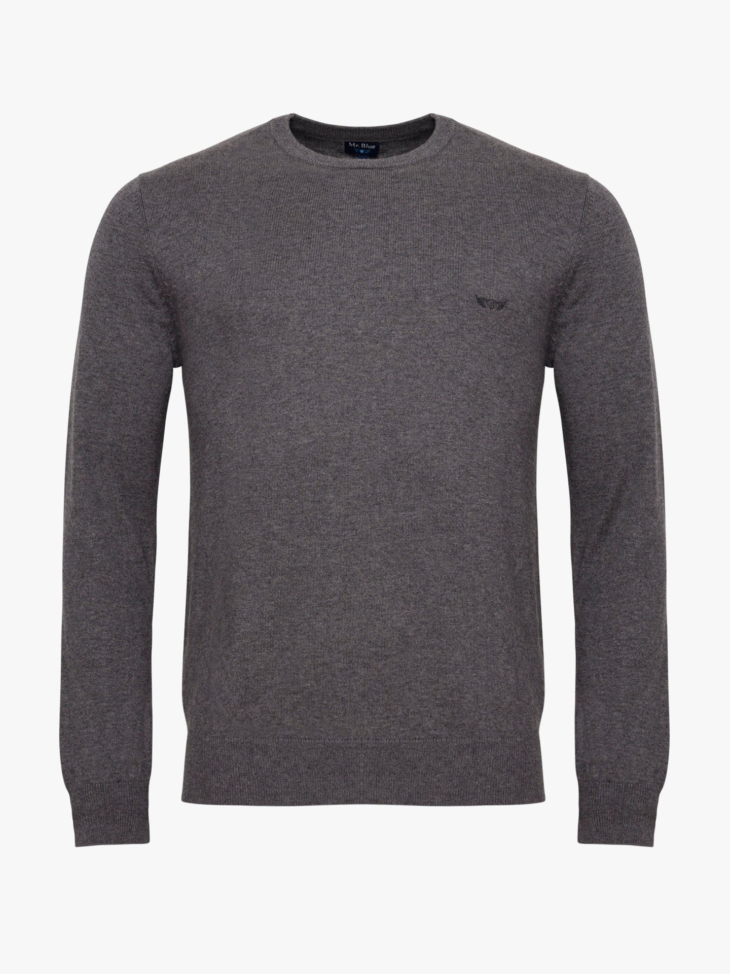 PULLOVER FINO CINZENTO MANGA COMPRIDA REGULAR FIT MR. BLUE