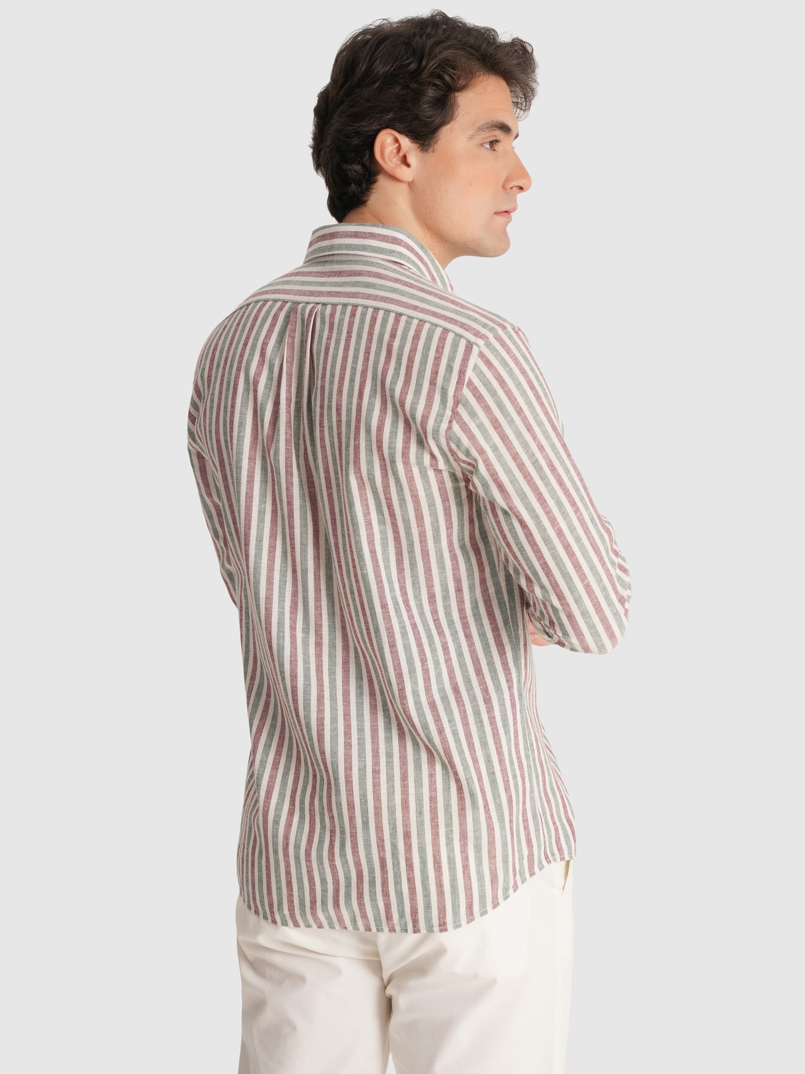 CAMISA MR ROJA MANGA LARGA REGULAR FIT. AZUL