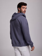 Hoodie Algodão Azul Manga Comprida Regular Fit Mr. Blue