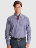 CAMISA AZUL REGULAR FIT MR. BLUE