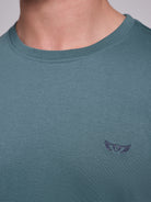 T-shirt Algodão Verde Manga Curta Regular Fit Mr. Blue