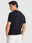 REGULAR FIT SHORT SLEEVE BLUE POLO MARK BELLUCCI