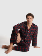 Pijama Azul Manga Comprida Classic Fit Mr. Blue