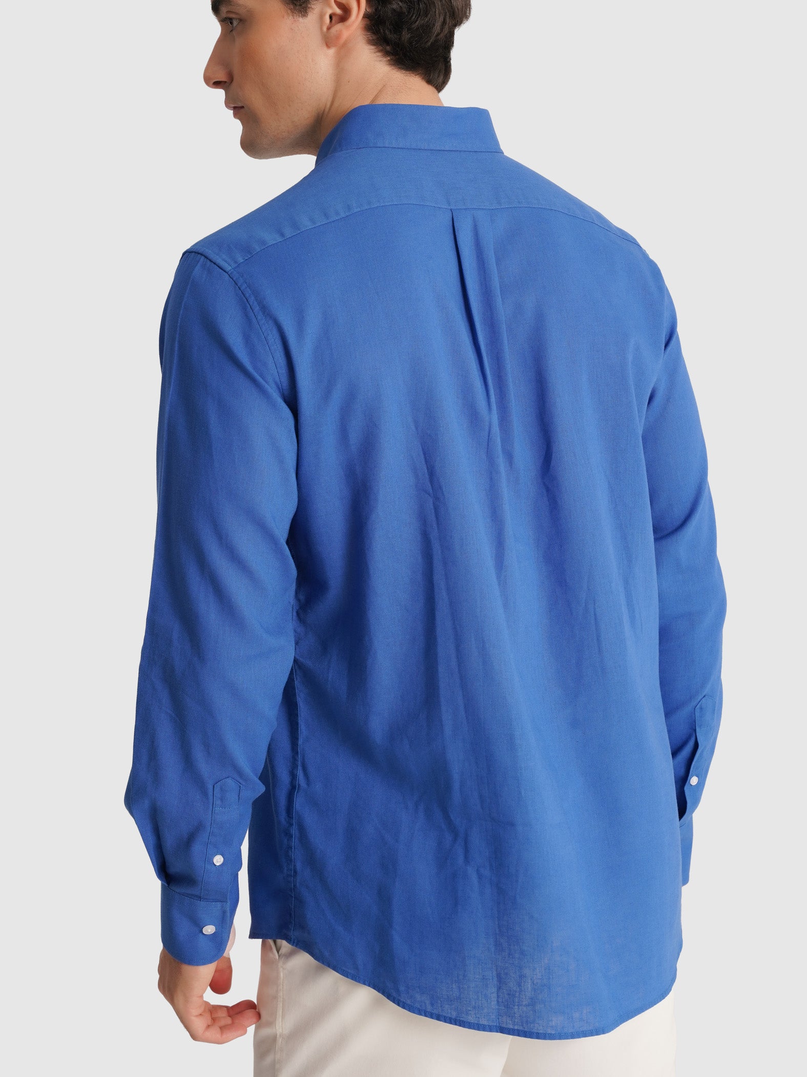 CAMISA AZUL MANGA COMPRIDA REGULAR FIT MR. BLUE