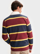 RUGBIE ALGODÃO AZUL MANGA COMPRIDA REGULAR FIT MR. BLUE