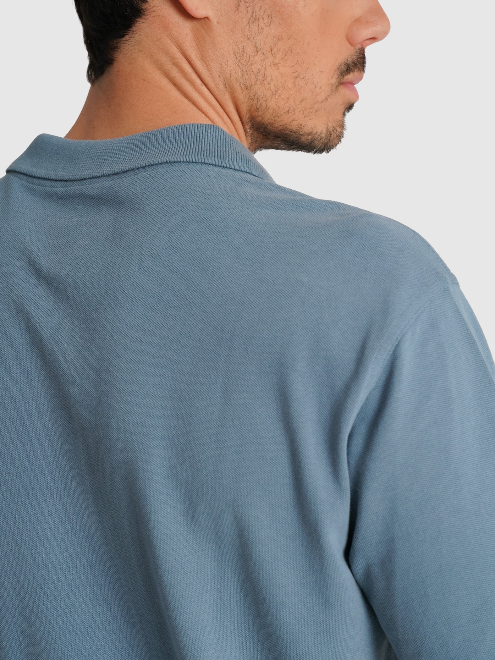 POLO PIQUET AZUL MANGA CURTA TAILORED FIT MR. BLUE