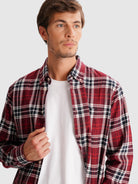 CAMISA FLANELA VERMELHA REGULAR FIT MR. BLUE