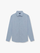 CAMISA FIL-A-FIL AZUL MANGA COMPRIDA SLIM FIT MR. BLUE