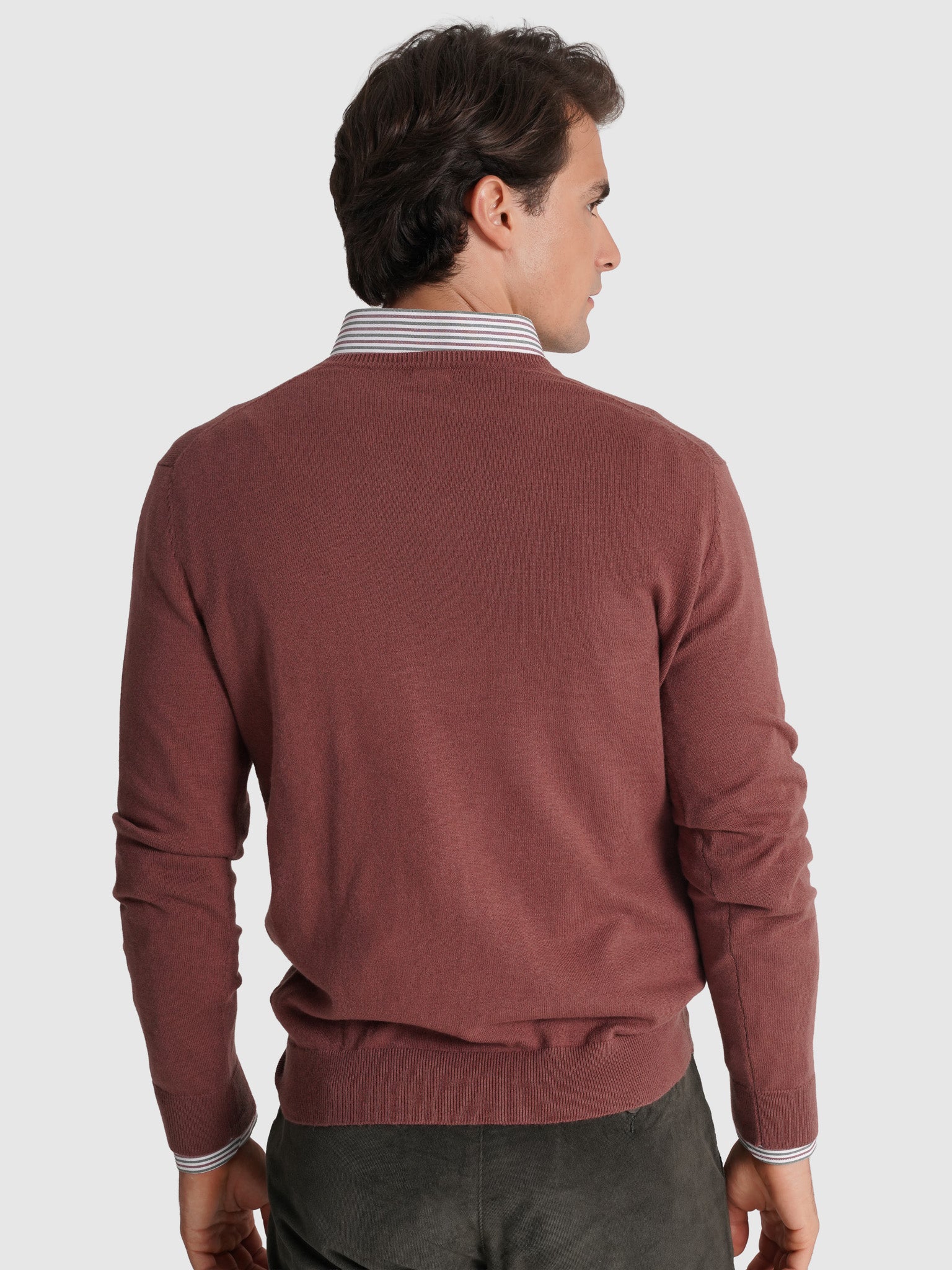 Pullover Lã Vermelho Manga Comprida Regular Fit Mr. Blue