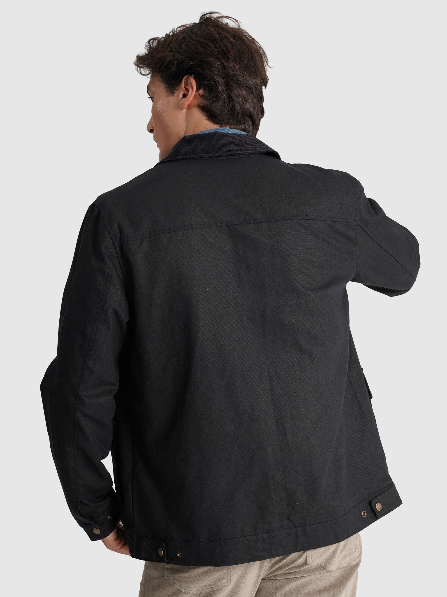 Sobretudo Azul Manga Comprida Regular Fit Mr. Blue