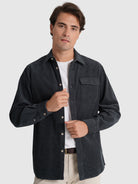 Sobrecamisa Algodão Azul Manga Comprida Regular Fit Mr. Blue