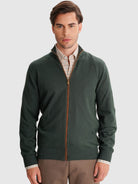 PULLOVER FINO VERDE REGULAR FIT MR. BLUE