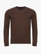 PULLOVER FINO CASTANHO COM COTOVELEIRA REGULAR FIT MR. BLUE