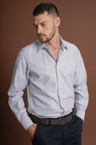 CAMISA ALGODÃO SLIM FIT VERDE LISA MR. BLUE