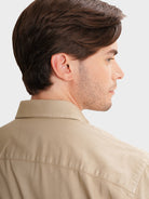 CAMISA BEGE TAILORED FIT MR. BLUE