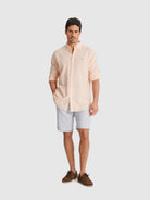 CAMISA LARANJA MANGA COMPRIDA REGULAR FIT MR. BLUE