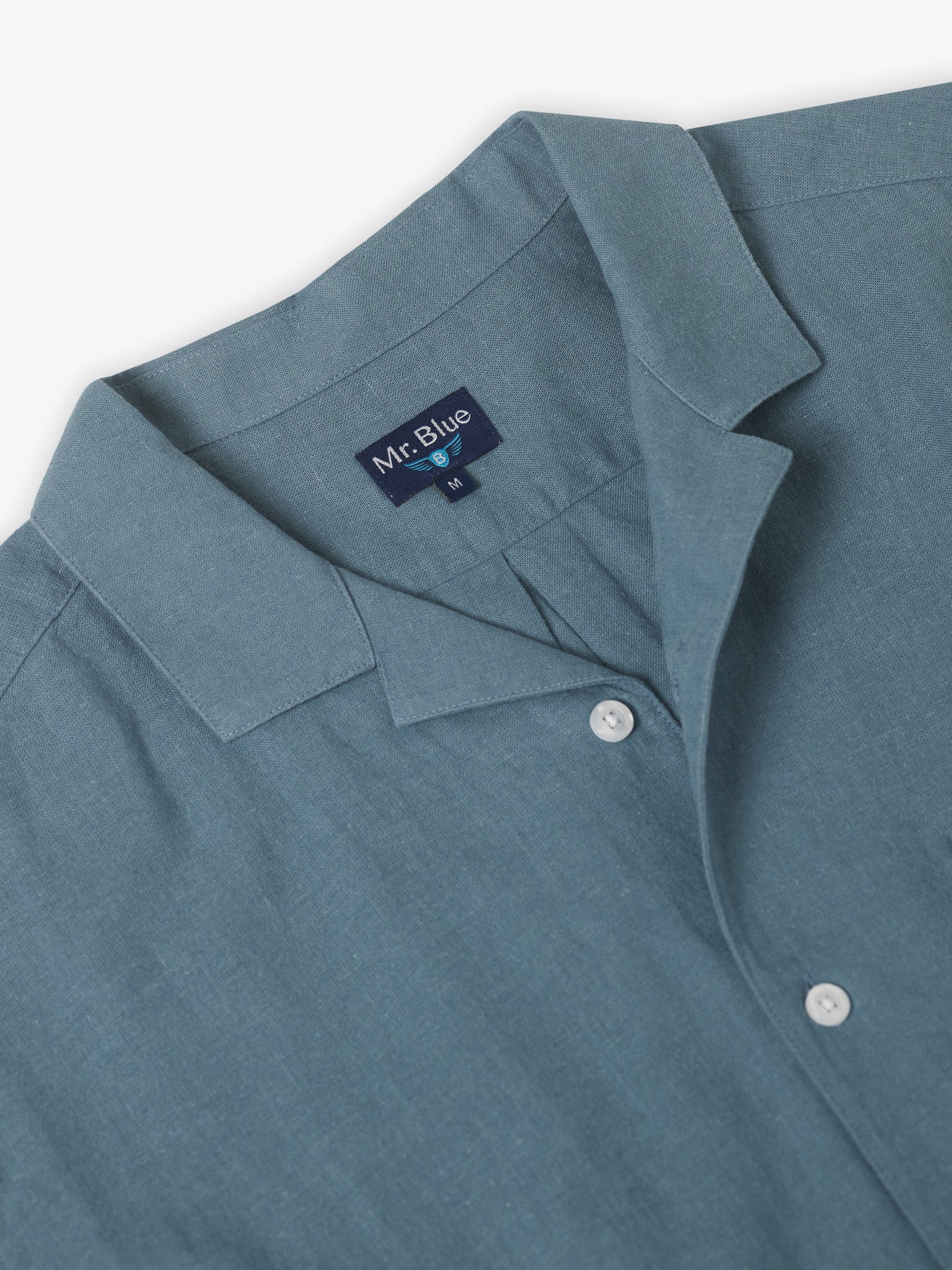 AZUL MANGA CORTA REGULAR FIT MR. AZUL