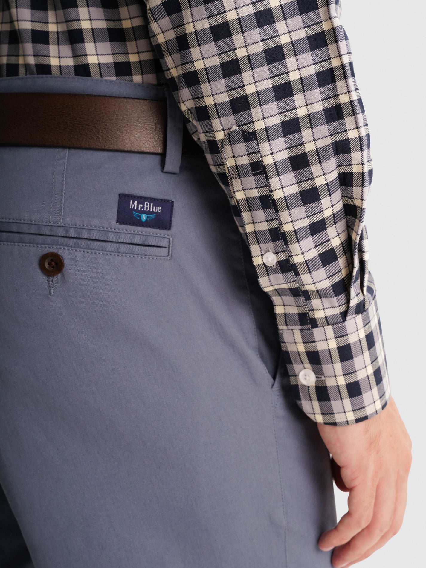 CALÇAS AZUIS SLIM FIT MR. BLUE