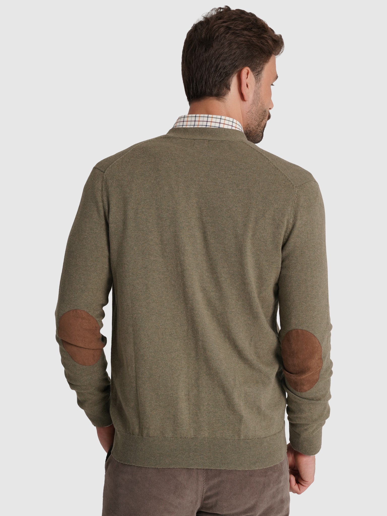 Pullover Caxemira Verde Manga Comprida Regular Fit Mr. Blue