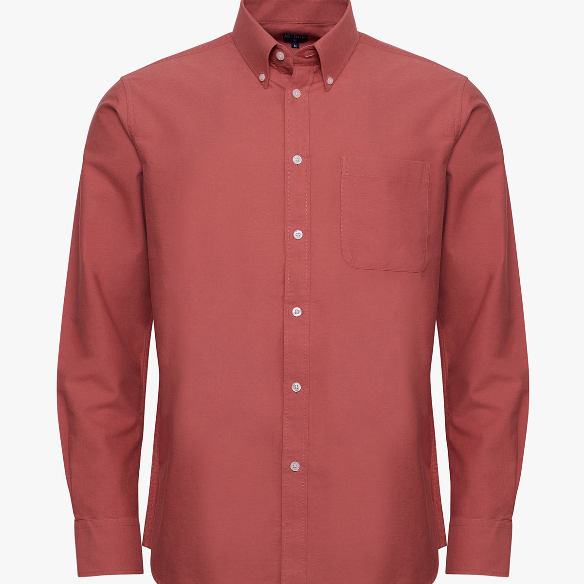 Camisa Algodão Vermelha Manga Comprida Regular Fit – Mr Blue