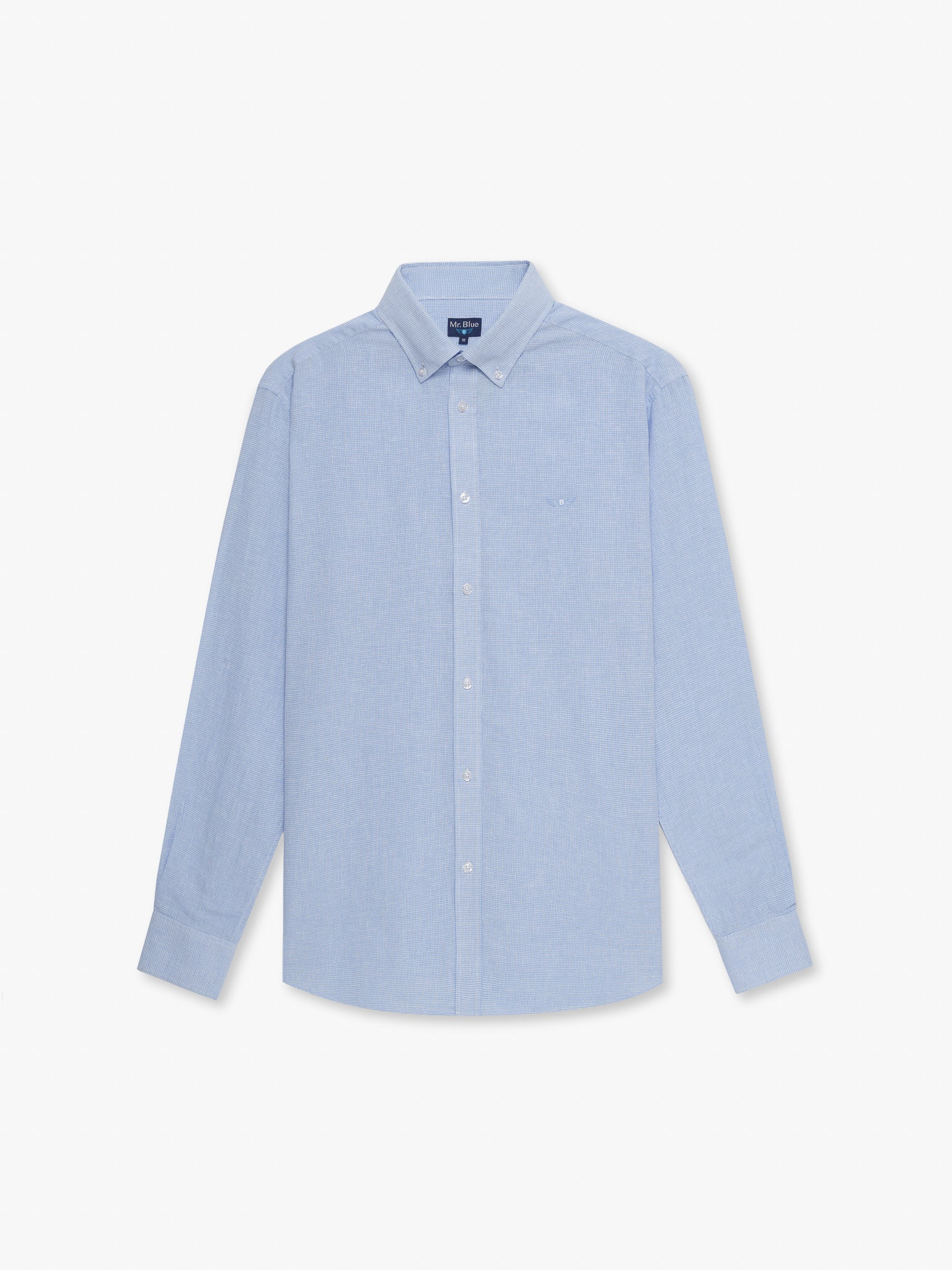 CAMISA MR AZUL MANGA LARGA REGULAR FIT. AZUL