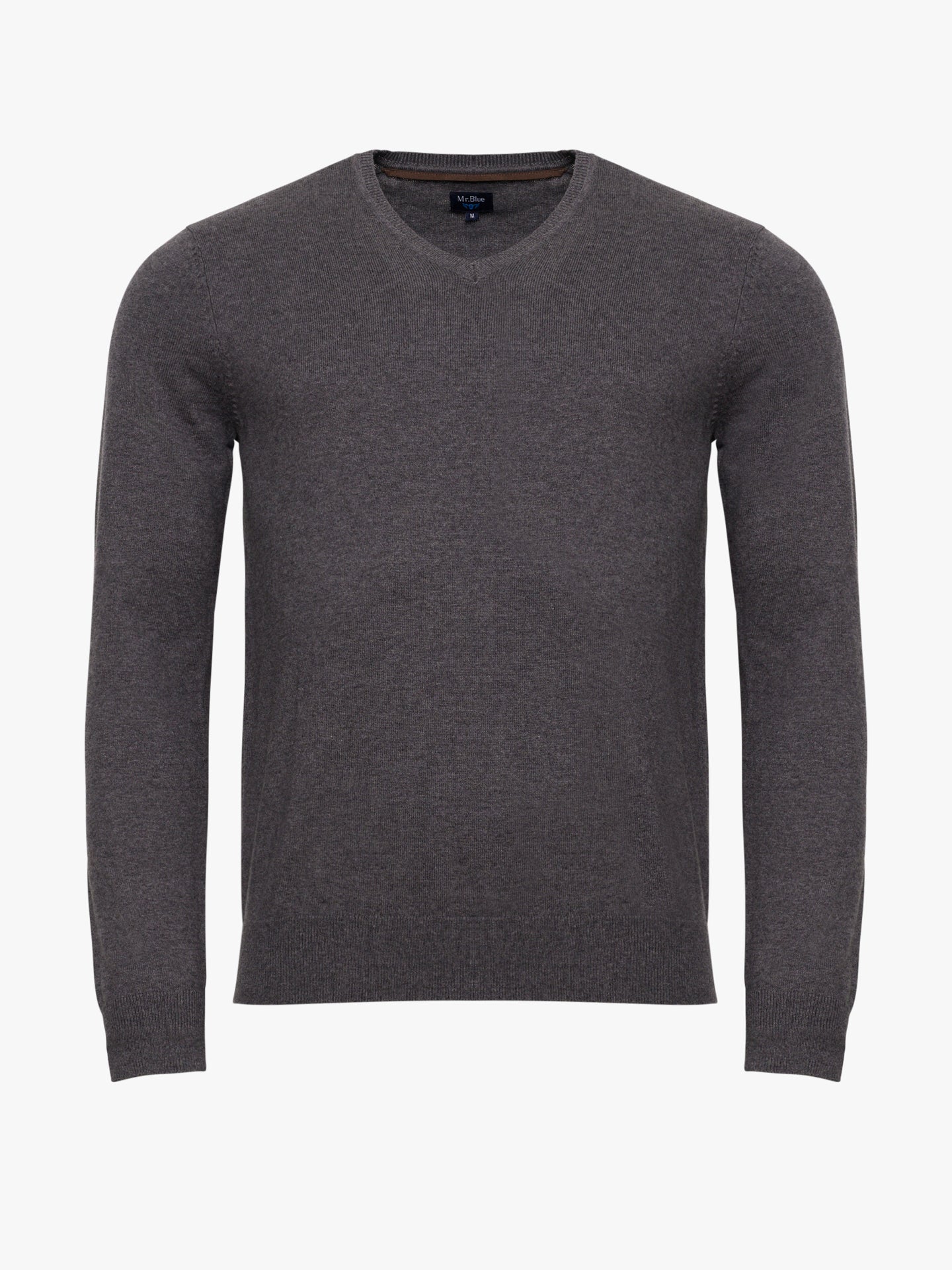 Pullovers Fino Decote em V Mr. Blue