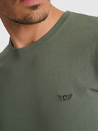 T-SHIRT VERDE MANGA CURTA REGULAR FIT MR. BLUE