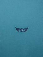 Camisa Algodão Azul Manga Comprida Regular Fit Mr. Blue