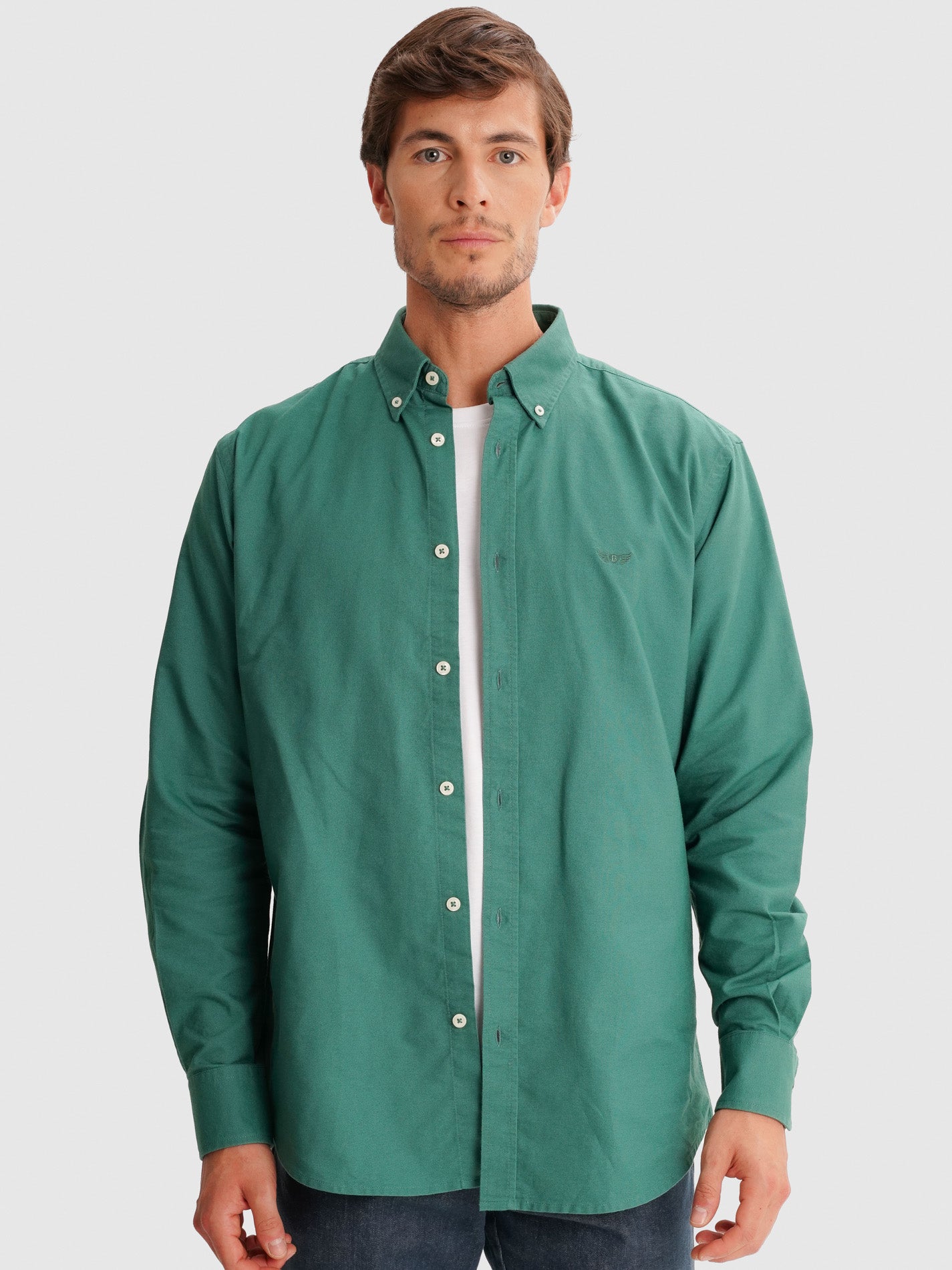 CAMISA VERDE REGULAR FIT MR. BLUE