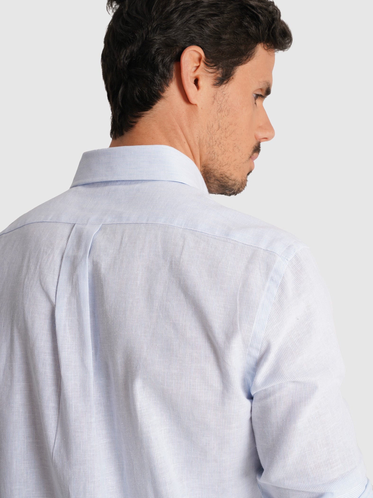 CAMISA AZUL MANGA COMPRIDA REGULAR FIT MR. BLUE