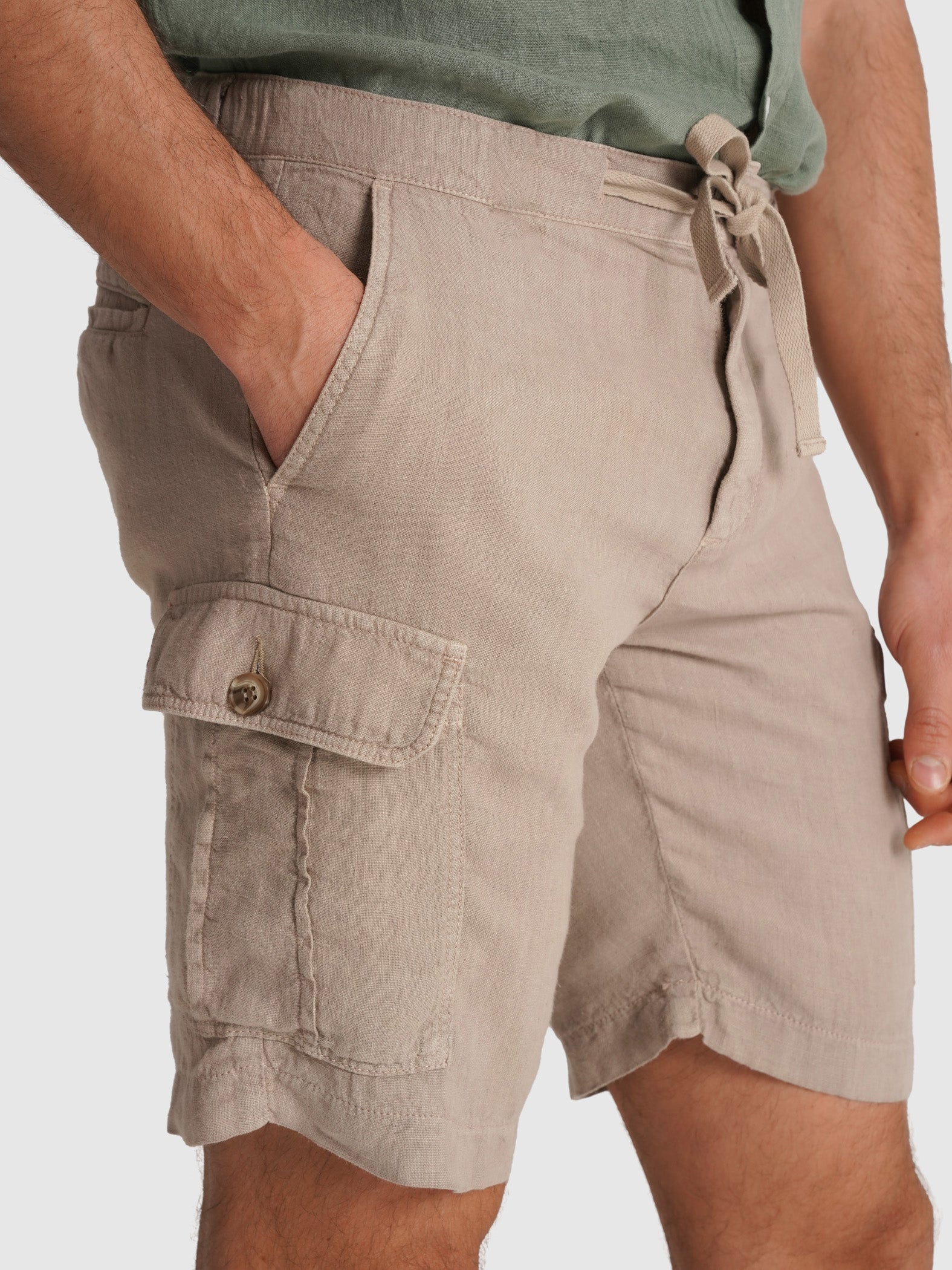BERMUDA BEIGE CORTE CLÁSICO MARK BELLUCCI