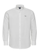 CAMISA DOBBY BRANCA MANGA COMPRIDA REGULAR FIT MR. BLUE