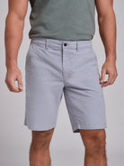 Bermuda Algodão Azuis Regular Fit Mr. Blue