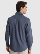 CAMISA ALGODÃO AZUL MANGA COMPRIDA REGULAR FIT MARK BELLUCCI