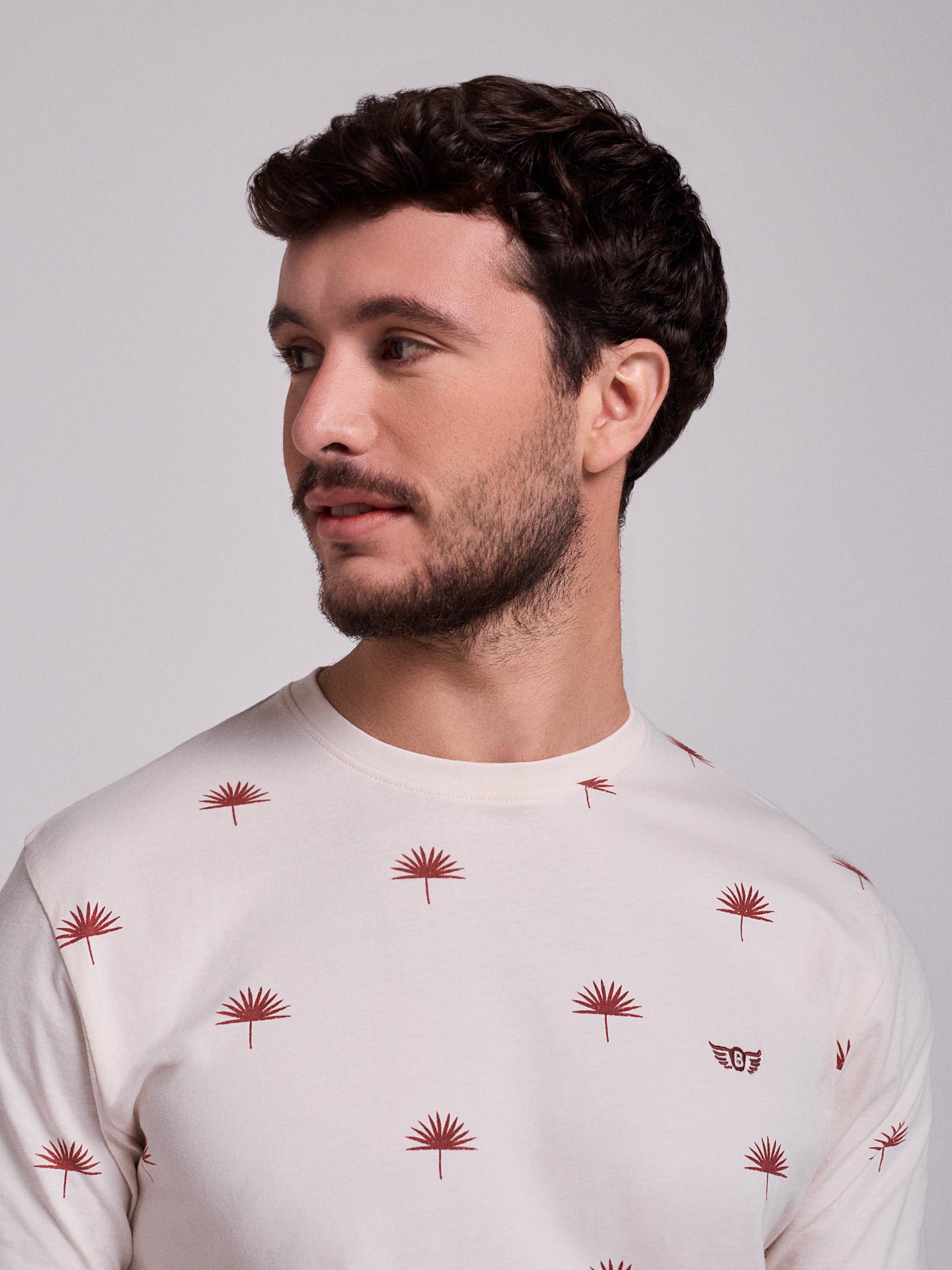 T-SHIRT ALGODÃO BRANCA MANGA CURTA REGULAR FIT MR. BLUE