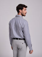 Camisa Algodão Azul Manga Comprida Regular Fit Mr. Blue