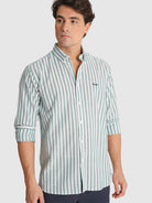LONG SLEEVE GREEN SHIRT REGULAR FIT MR. BLUE