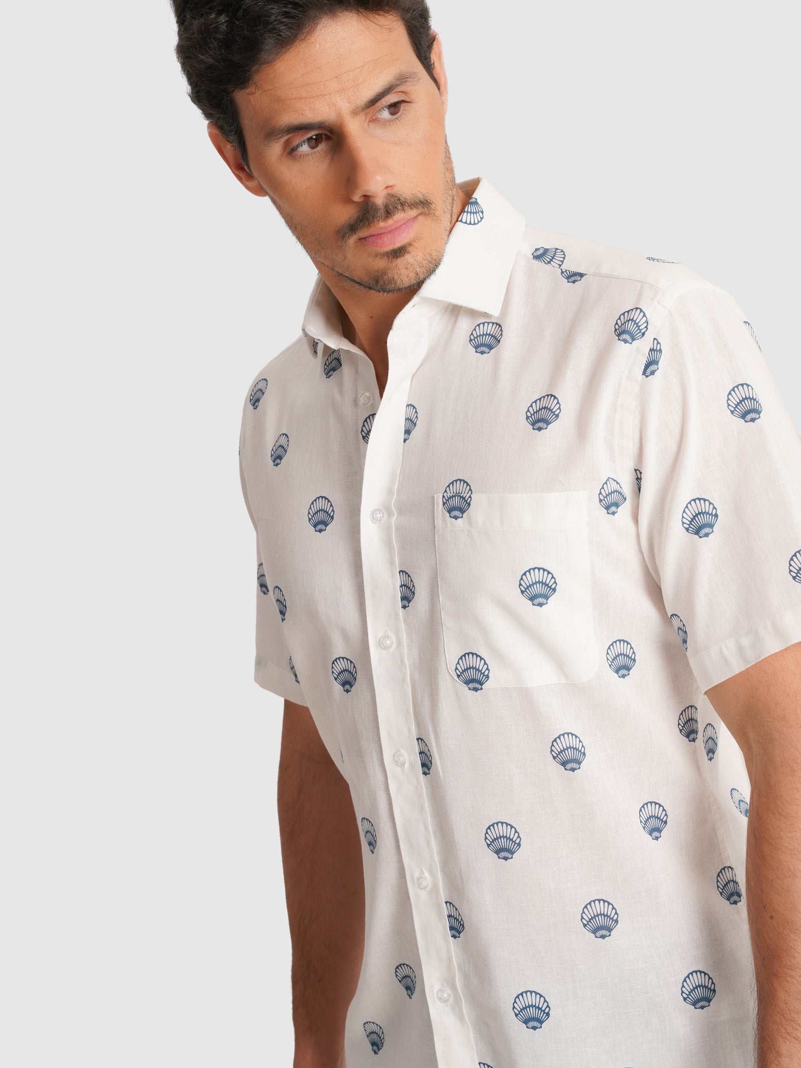 CAMISA CRU MANGA CURTA REGULAR FIT MR. BLUE