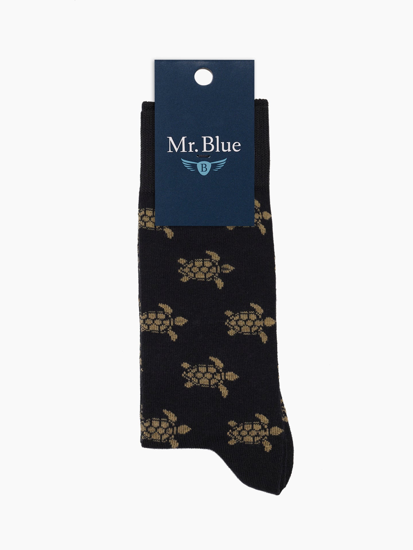Mr. Blue Blue Cotton Socks