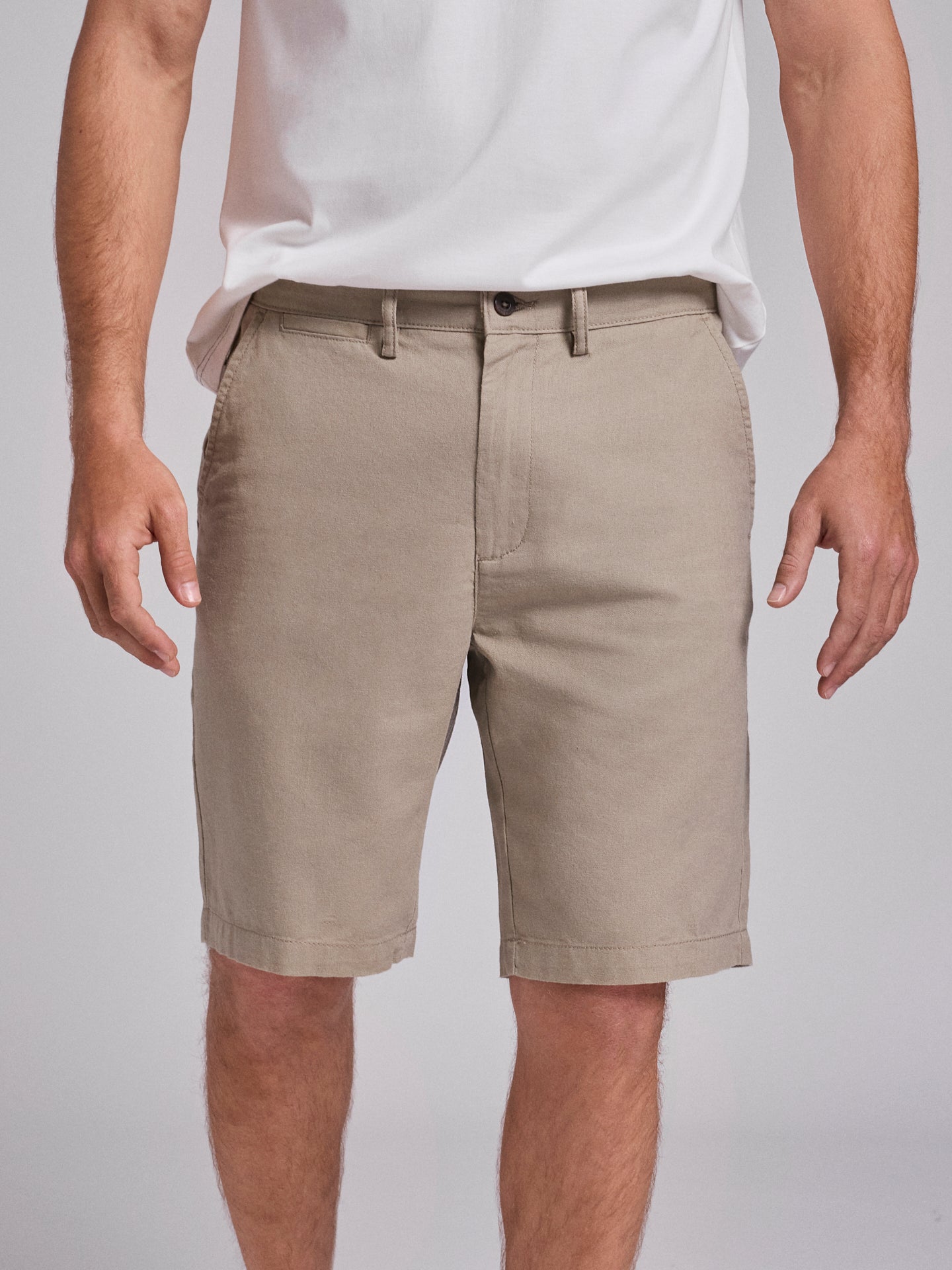 Bermuda Linho Verdes Regular Fit Mr. Blue