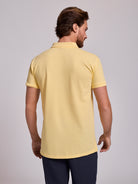 Polo Amarelo Manga Curta Regular Fit Mr. Blue
