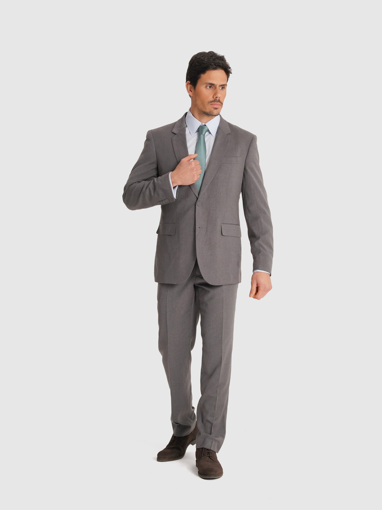 GRAY SUIT LONG SLEEVE REGULAR FIT MR. BLUE